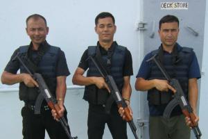 Gurkha maritime marshals from Nepal